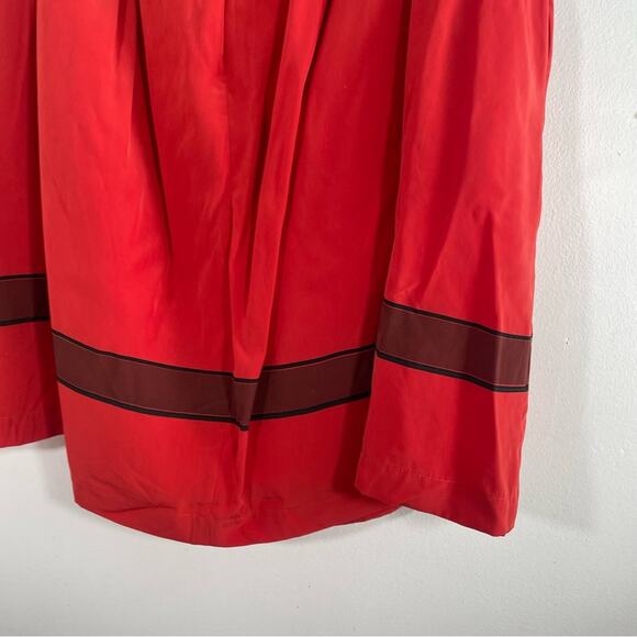 ModCloth Bea & Dot Red Christmas Holiday Ribbon Bow Circle Skirt 1X - Picture 10 of 11